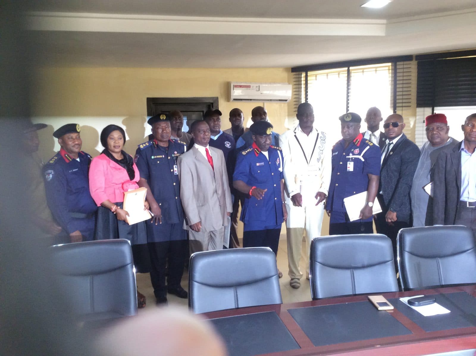 PSA Nigeria and Nigerian security agency officials group photo