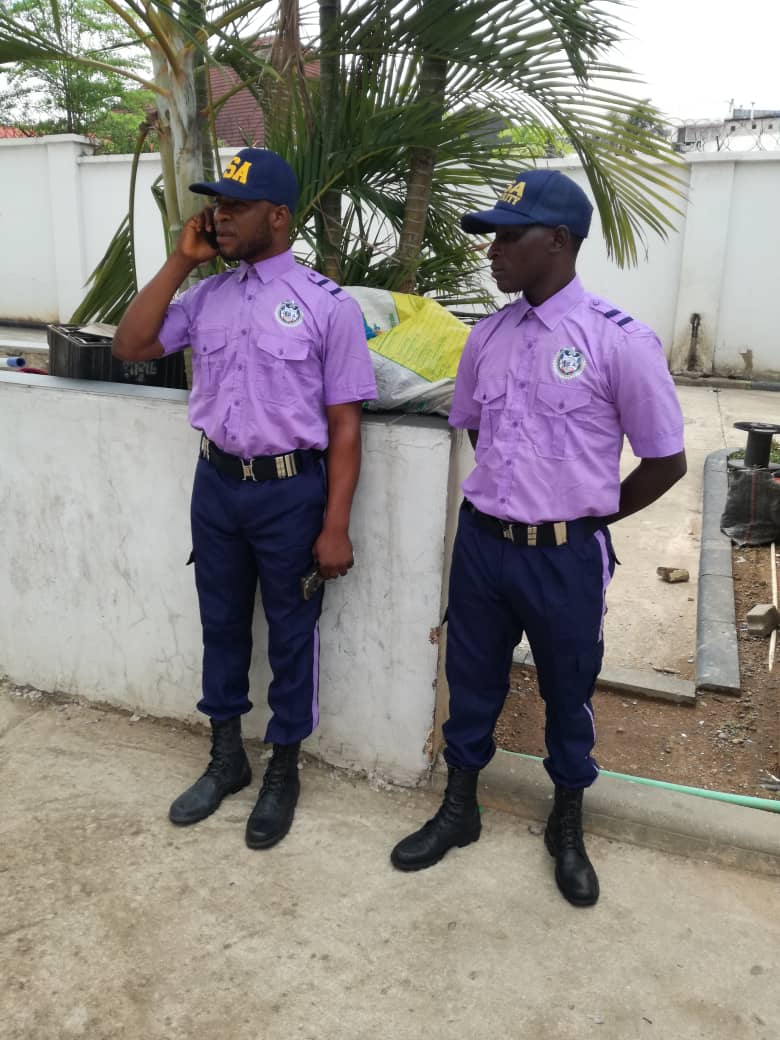 PSA security guards on duty